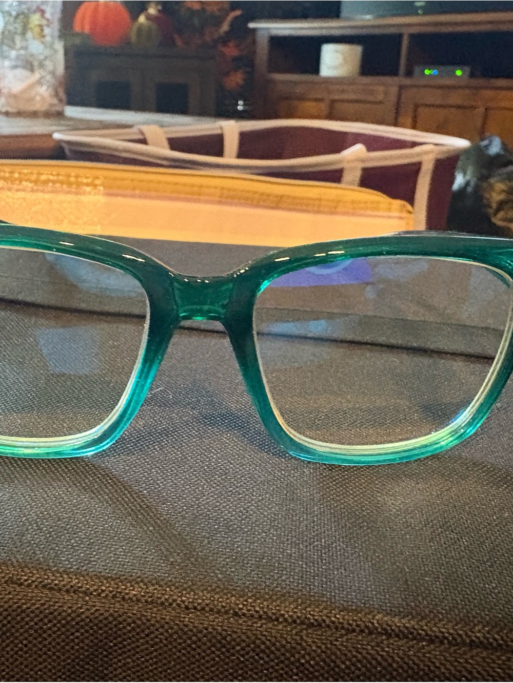 Joy Mangano Teal Acrylic Reading Glasses Frame - 2.0